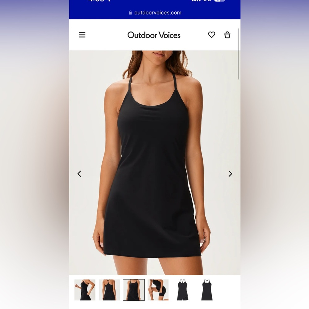 Never worn outdoor voices the exercise dress black